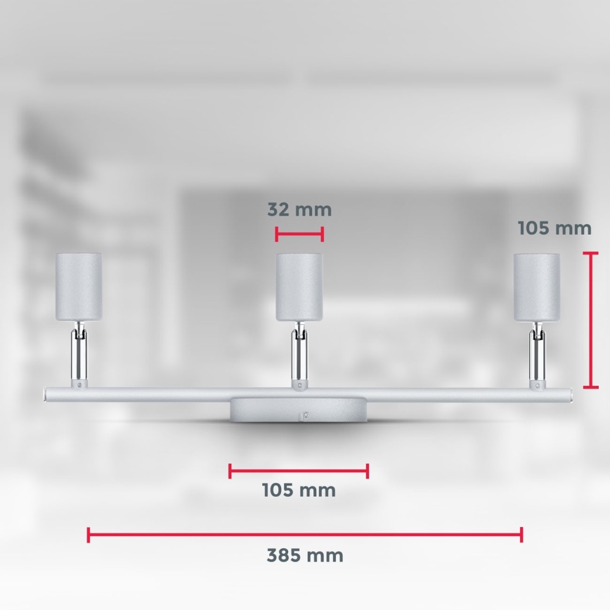 B.K.Licht 1409 - Foco LED 3xGU10/5W/230V