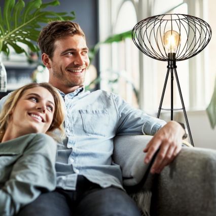 B.K. Licht 1470 - Candeeiro de chão RETRO 1xE27/40W/230V