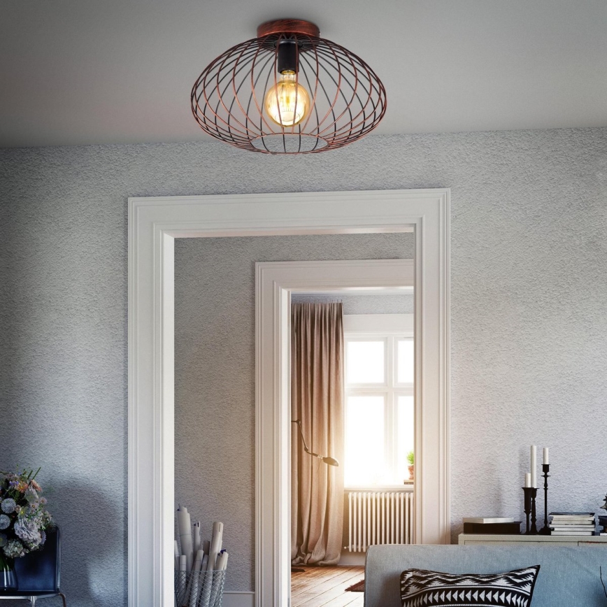 B.K. Licht 1471 - Candelabro montado à superfície RETRO 1xE27/40W/230V cobre