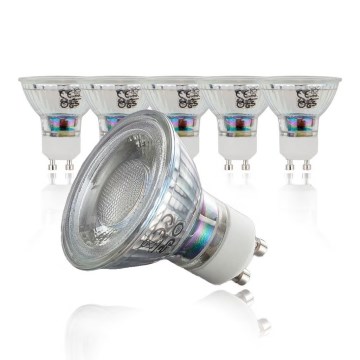 B.K.Licht - Pack de 10 lâmpadas LED GU10/5W/230V 3000K