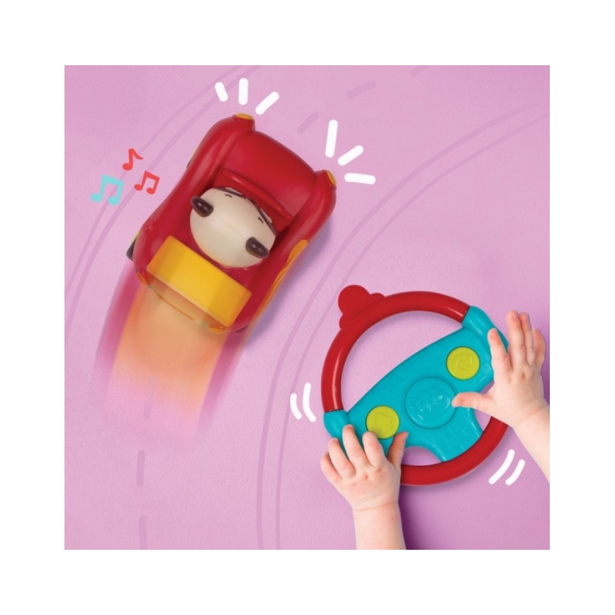 B-Toys - Carro com comando Panda Bingo 4xAA + 2xAAA