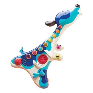 B-Toys - Guitarra elétrica para criança Cão Woofer 3xAA