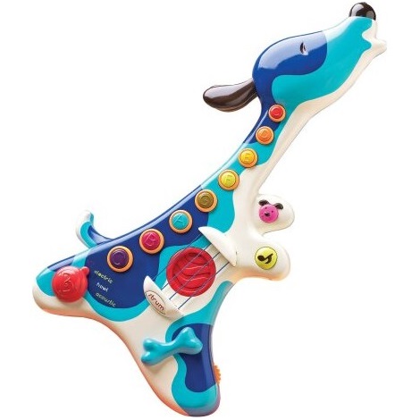 B-Toys - Guitarra elétrica para criança Cão Woofer 3xAA