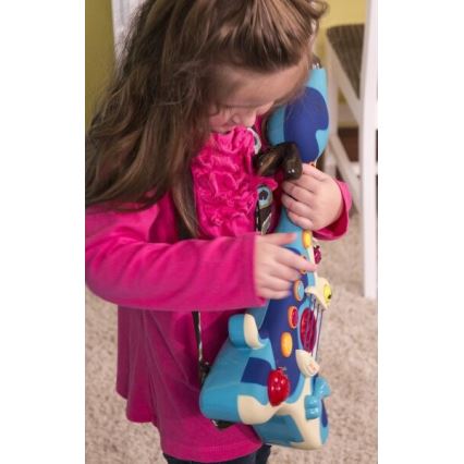 B-Toys - Guitarra elétrica para criança Cão Woofer 3xAA