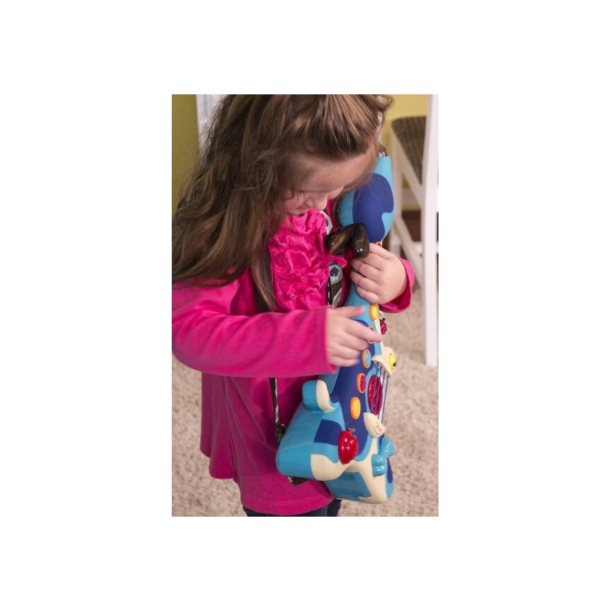 B-Toys - Guitarra elétrica para criança Cão Woofer 3xAA