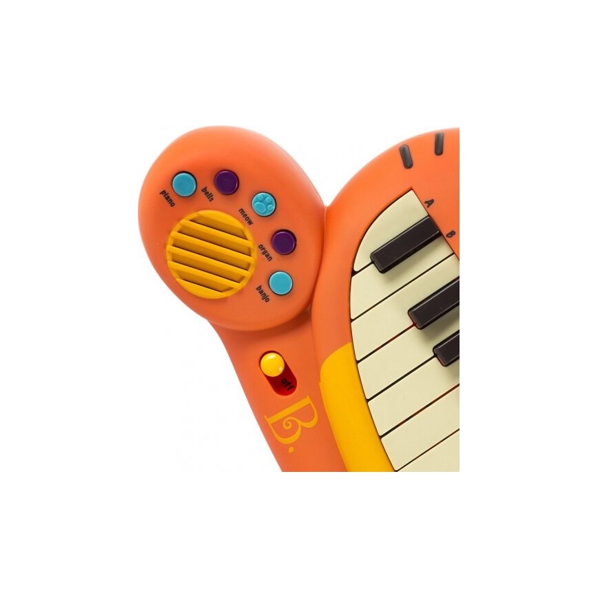 B-Toys - Piano com microfone para criança Cat 4xAA