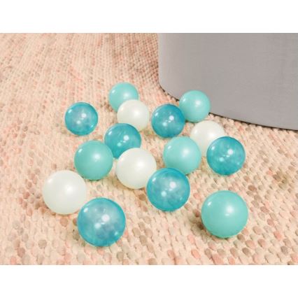 B-Toys - Piscina seca para crianças com bolas diâmetro 89 cm cinzento/turquesa