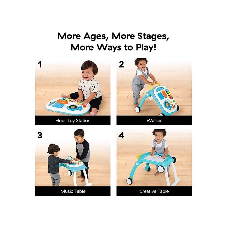 Baby Einstein - Andarilho para bebés com atividades 4em1 MUSICAL MIX ‘N ROLL 3xAA