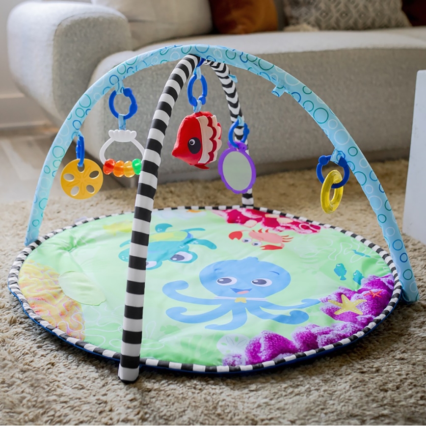 Baby Einstein - Cobertor infantil para brincar com water mat 2em1 SEA FLOOR EXPLORERS