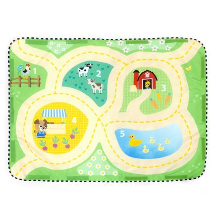 Baby Einstein - Tapete de atividades para bebé BUSY BARNYARD 4xAA