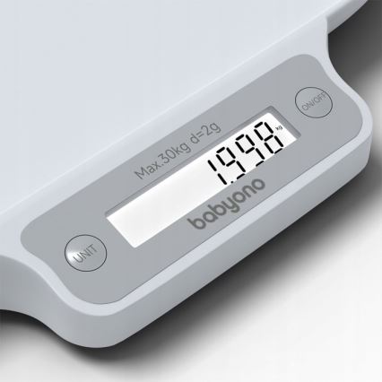 BabyOno - Balança eletrónica para crianças até 30 kg 3xAAA