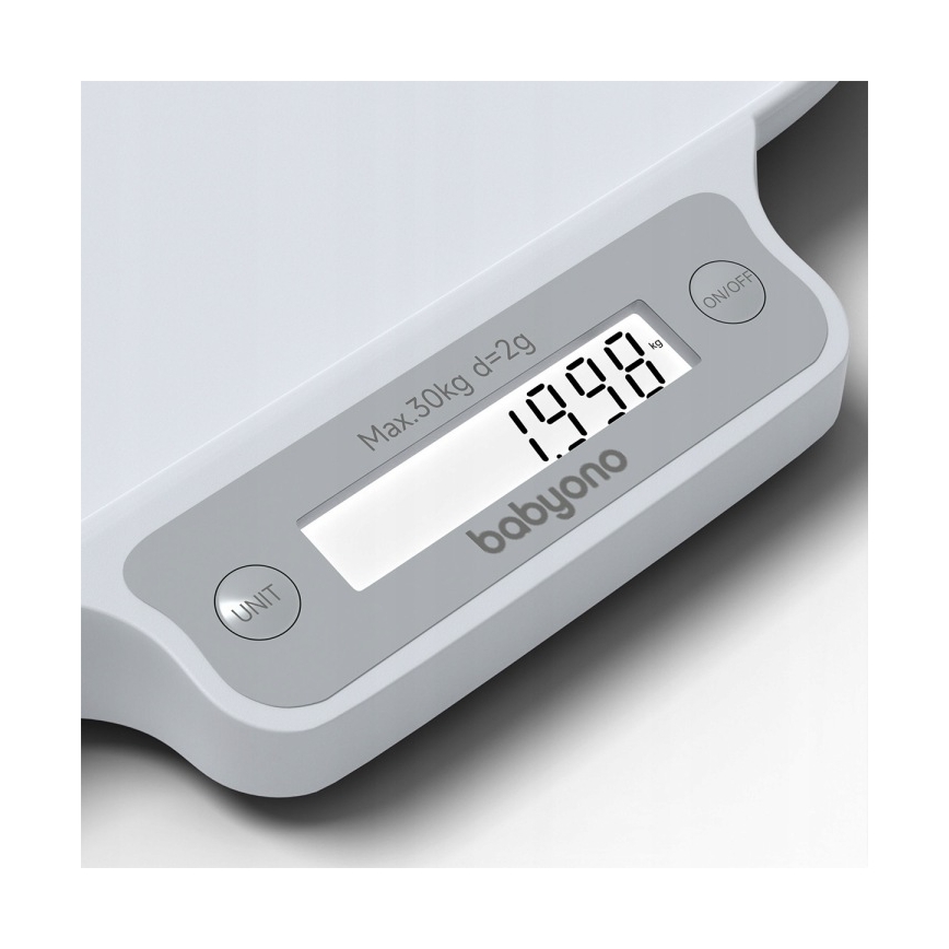 BabyOno - Balança eletrónica para crianças até 30 kg 3xAAA