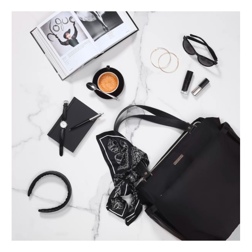 BabyOno - Saco de muda da roupa para carrinho de bebé Coco preto