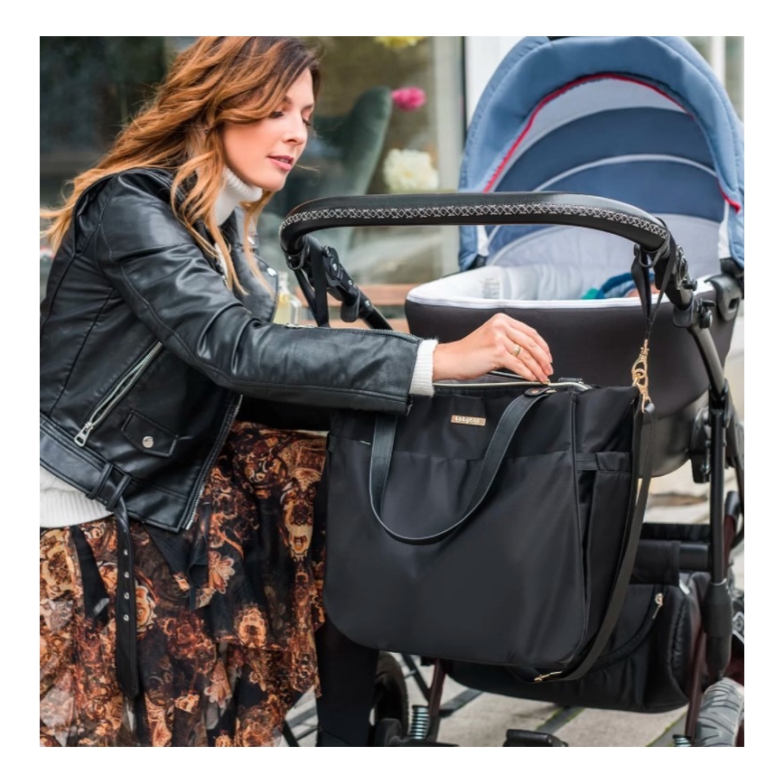 BabyOno - Saco de muda da roupa para carrinho de bebé Coco preto