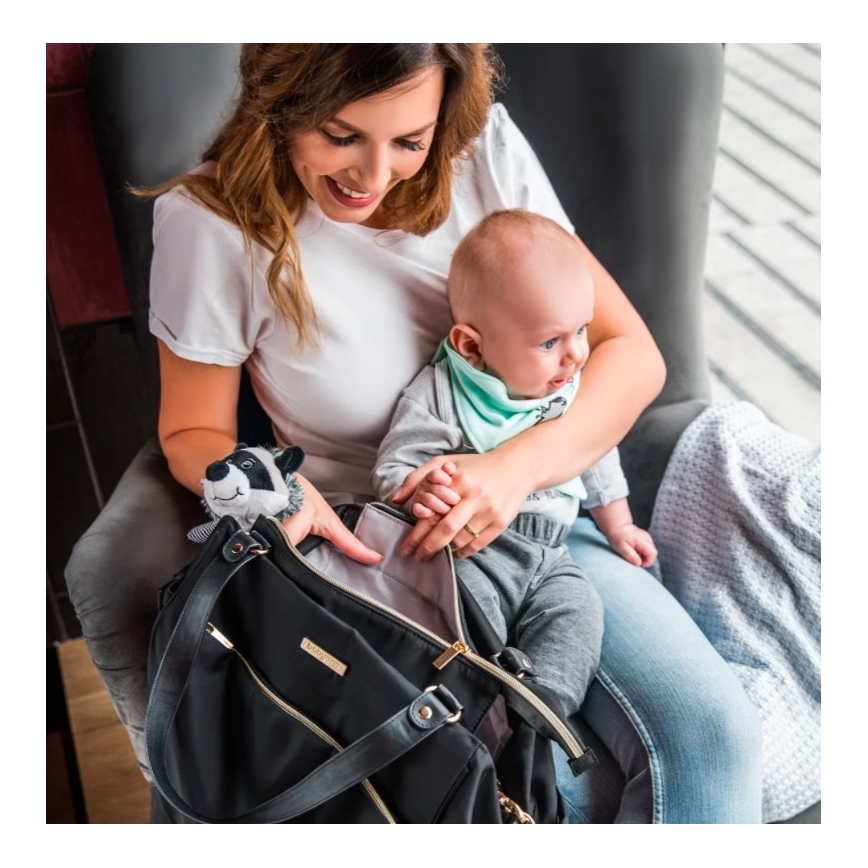 BabyOno - Saco de muda da roupa para carrinho de bebé Coco preto