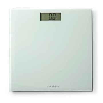 Balança pessoal digital 1xCR2032 branca