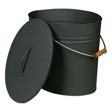 Balde de cinzas com tampa 15 l antracite