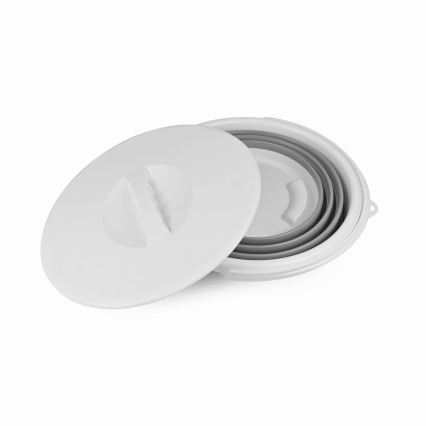 Balde dobrável com tampa 10 l