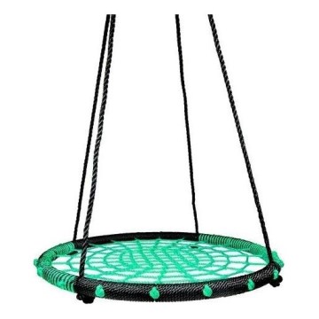 Baloiço Ø 80 cm preto/verde