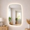 Baltica Design - Espelho de parede para casa de banho com iluminação LED STONE CALM LED/15W/230V 4500K 90x60 cm IP65
