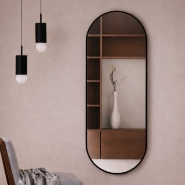 Baltica Design - Espelho de parede TINY BORDER 140x60 cm preto