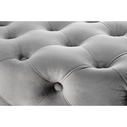 Banco acolchoado ATHENA 40x100 cm cinzento/dourado