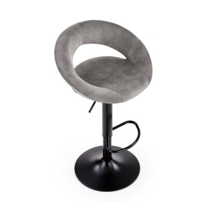 Banco de bar 100x48 cm cinzento/antracite