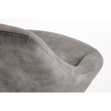 Banco de bar 100x48 cm cinzento/antracite