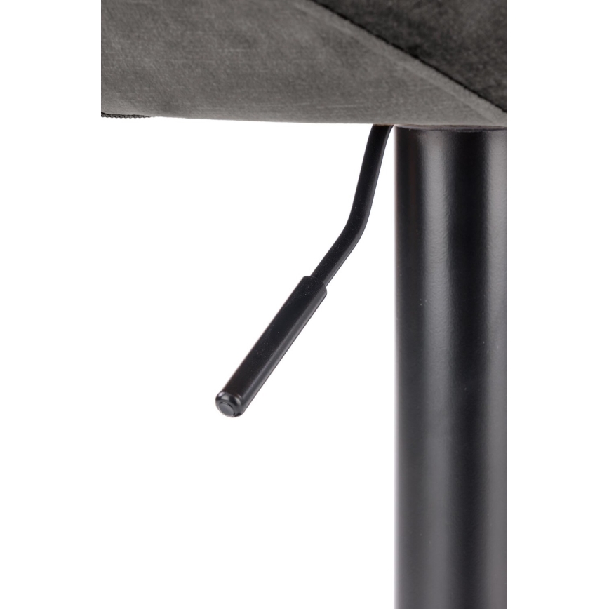 Banco de bar 100x48 cm cinzento/antracite