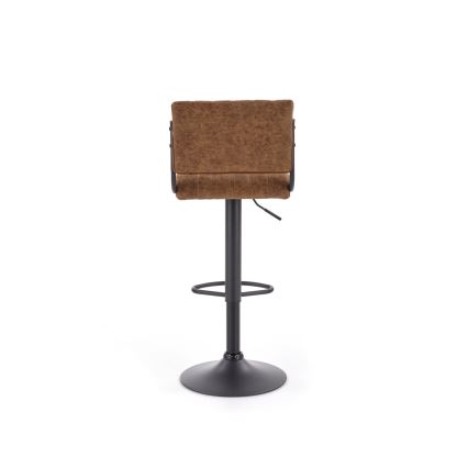 Banco de bar 109x46 cm preto/castanho