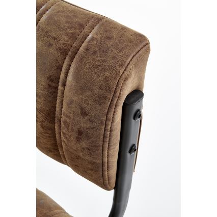 Banco de bar 109x46 cm preto/castanho