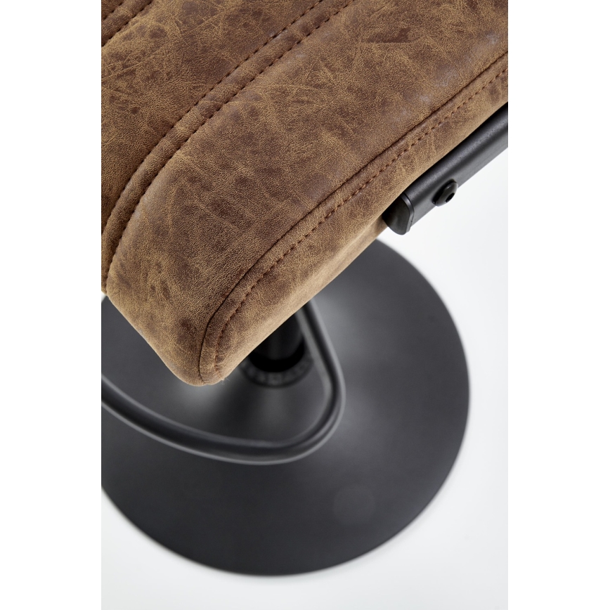 Banco de bar 109x46 cm preto/castanho