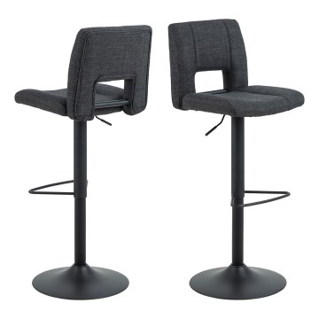 Banco de bar SERENA 1 unid. cinzento escuro