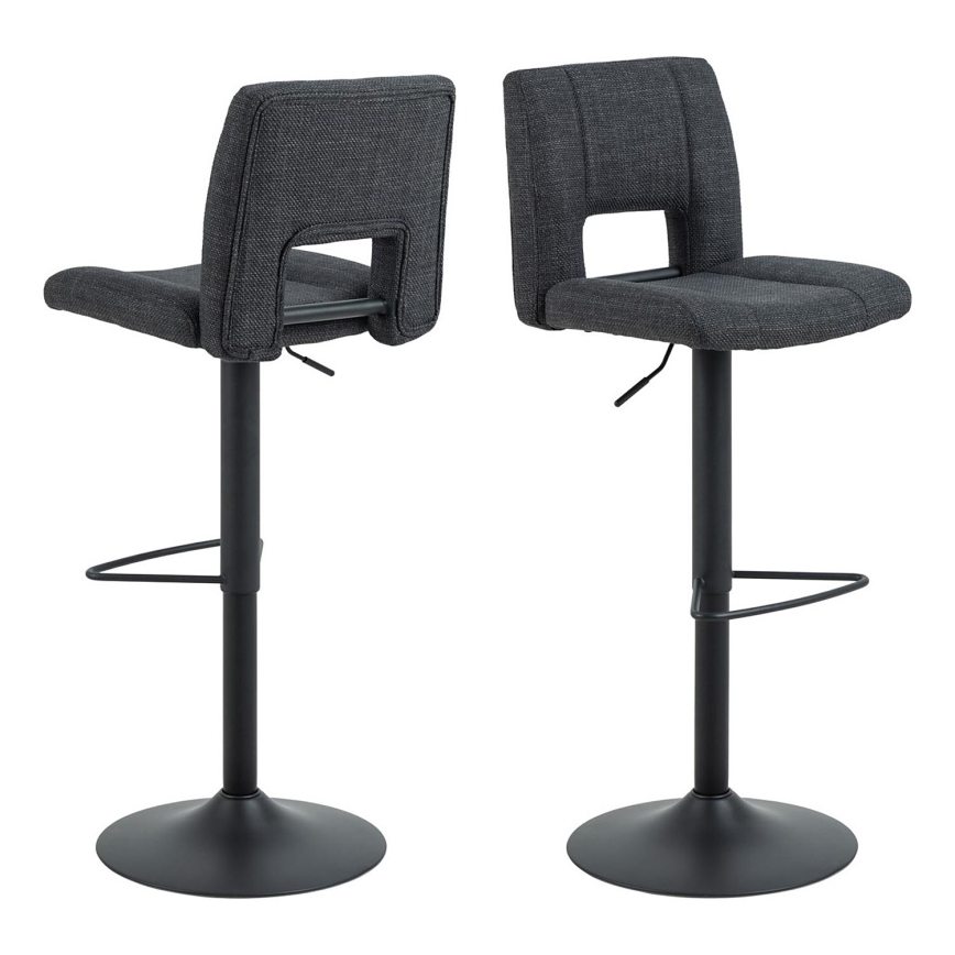 Banco de bar SERENA 1 unid. cinzento escuro