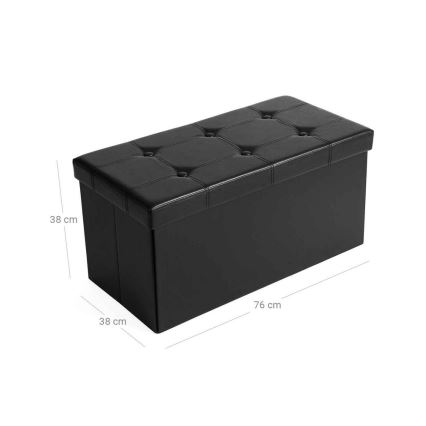 Banco de couro SULTAN preto