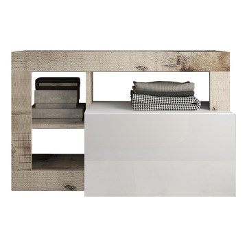 Banco LENOR branco/castanho