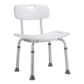 Banco para duche 51x67 cm prateado/branco