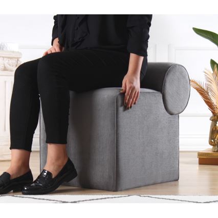 Banco TIKI 47x45 cm cinzento