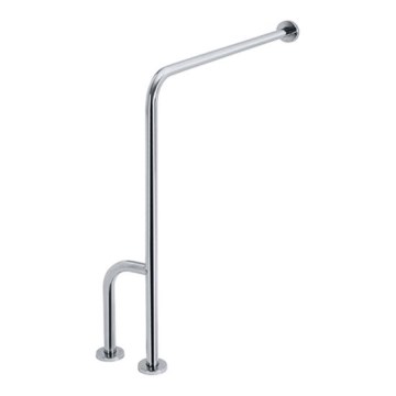 Barra de apoio 23x89 cm aço inoxidável/prateada