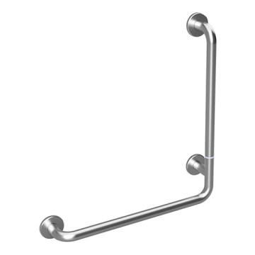 Barra de apoio 63x68 cm em aço inoxidável, cor prateada