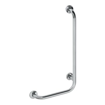 Barra de apoio 63x89 cm em aço inoxidável/prateada