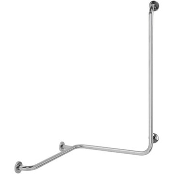 Barra de apoio para duche 58x118 cm, inox/prateada