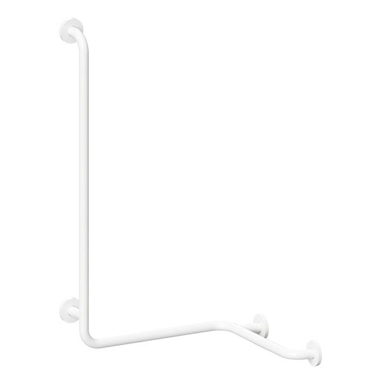 Barra de apoio para duche 66x118 cm branca