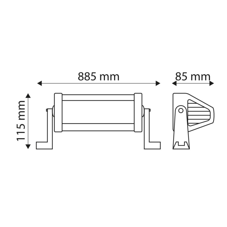 Barra luminosa de trabalho para automóvel LED EPISTAR LED/180W/10-30V IP67 6000K