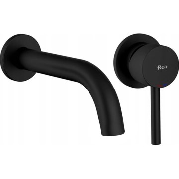 BAT-B0969 - Misturador de lavatório para instalação encastrada LUNGO preto mate