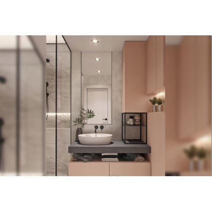 BAT-B0969 - Misturador de lavatório para instalação encastrada LUNGO preto mate