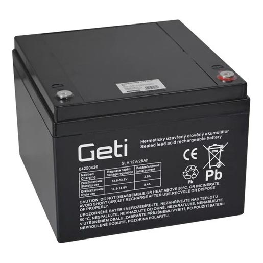Bateria de chumbo-ácido VRLA AGM 12V/28Ah