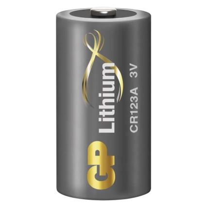 Bateria de lítio CR123A GP LITHIUM 3V/1400 mAh