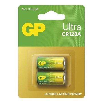 Bateria de lítio CR123A GP LITHIUM 3V/1400 mAh
