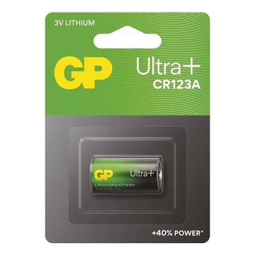 Bateria de lítio CR123A GP LITHIUM 3V/1550 mAh